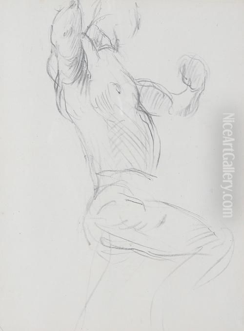 Life Drawing Oil Painting by Gwendolen John