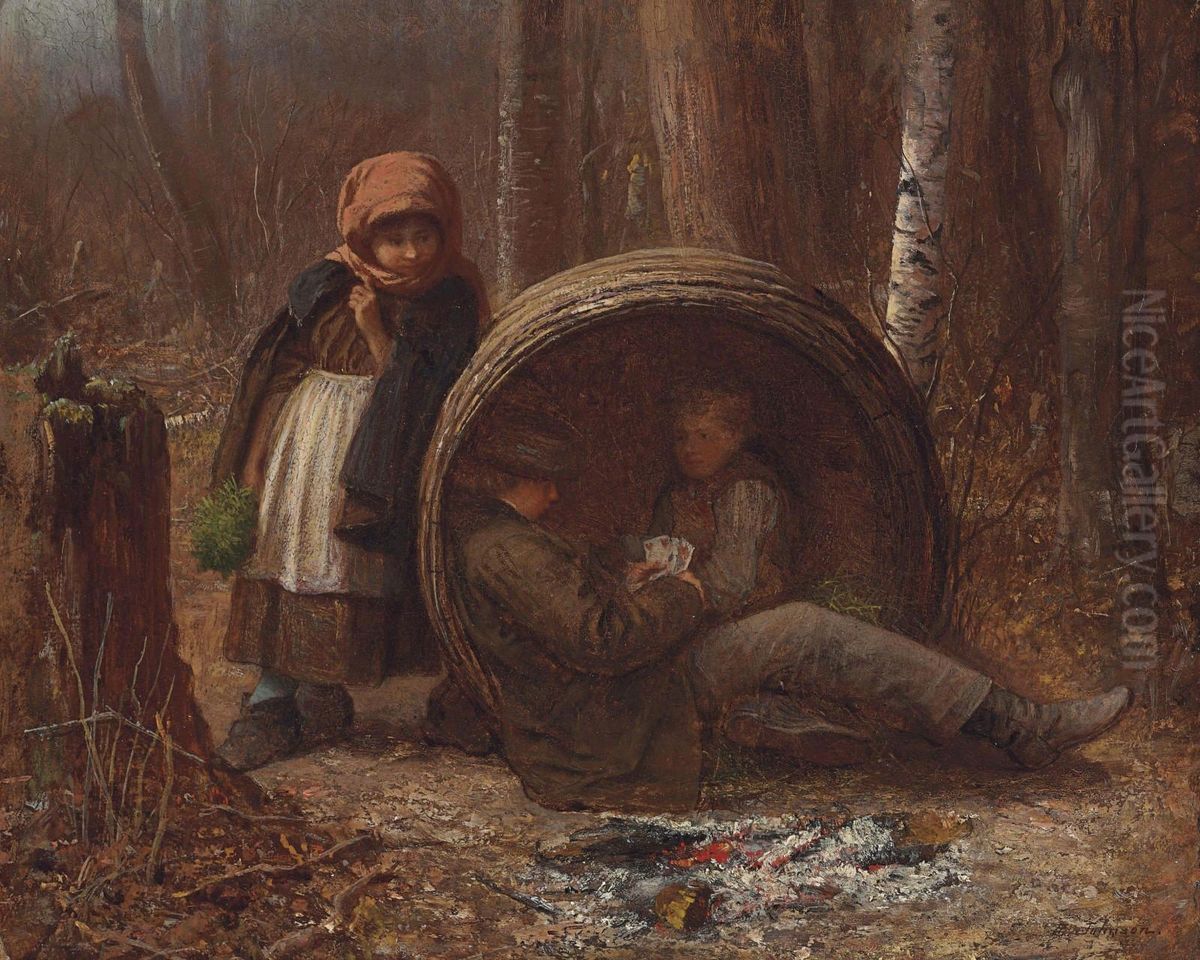 The Eavesdropper Oil Painting by Eastman Johnson