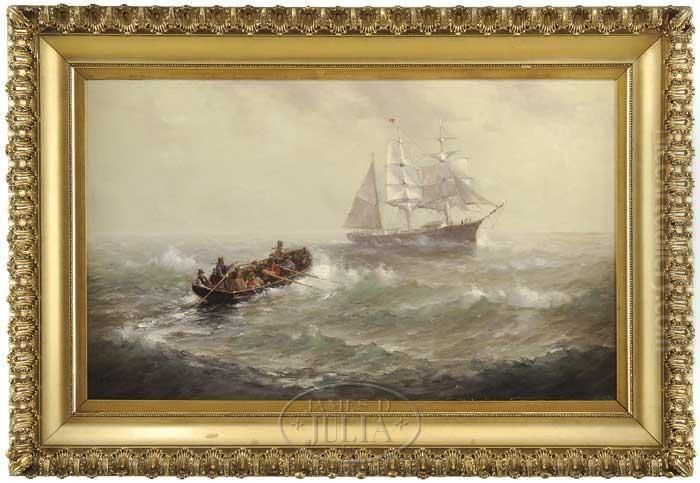 A Meeting With The Ship Oil Painting by Johnson, Marshall