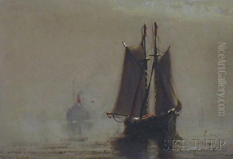 Sailing Vessel. Oil Painting by Johnson, Marshall