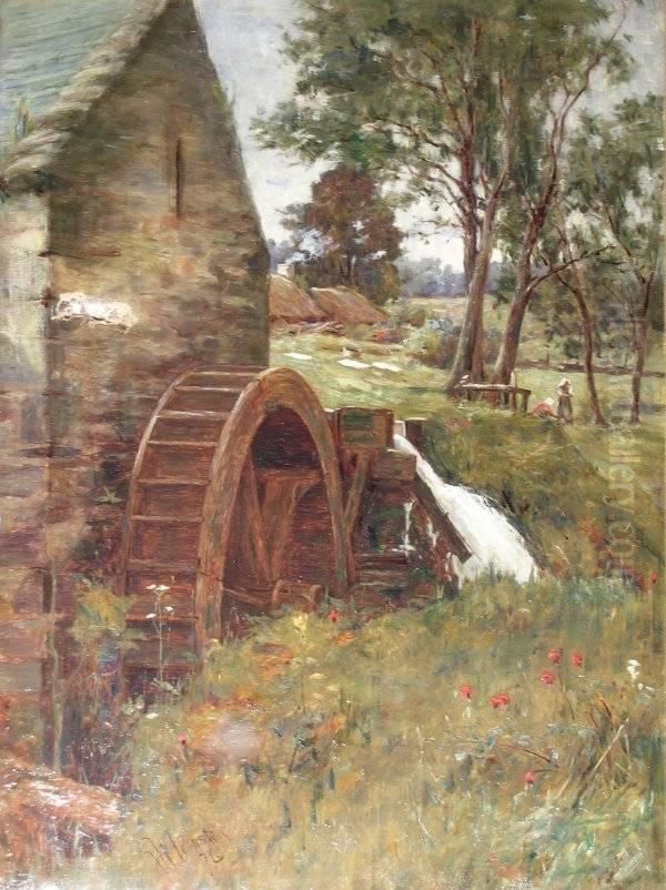 The Oldmill Oil Painting by George Whitton Johnstone