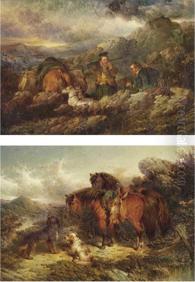 Waiting For Master; And A Break From The Shoot Oil Painting by Paul Jones