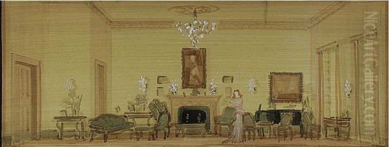 American Oil Painting by Robert Edmond Jones