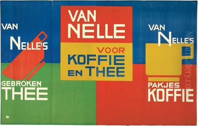 Van Nelle / Koffie En Thee. Counter-top Display. Circa 1930. Oil Painting by Jacob Jongert