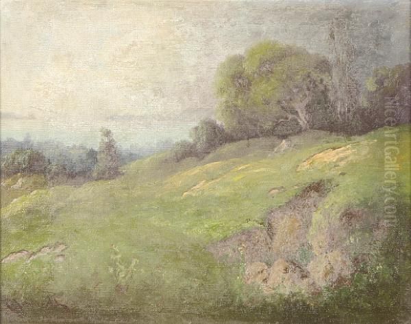 The Golden Gate From Berkeley Hills Oil Painting by Carl Henrik Jonnevold