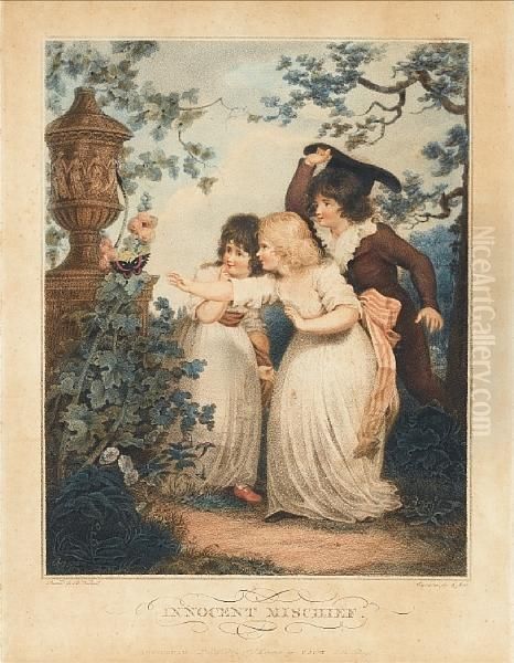 Innocent Mischief, Innocent Revenge Oil Painting by Christian Josi