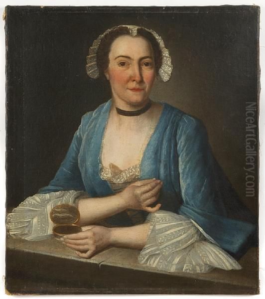 A Portrait Of Madame Francois Romaine Oil Painting by Jean-baptiste Jouvenet