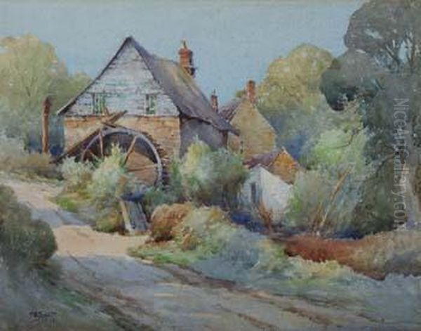 The Old Watermill Oil Painting by Frank B. Jowett