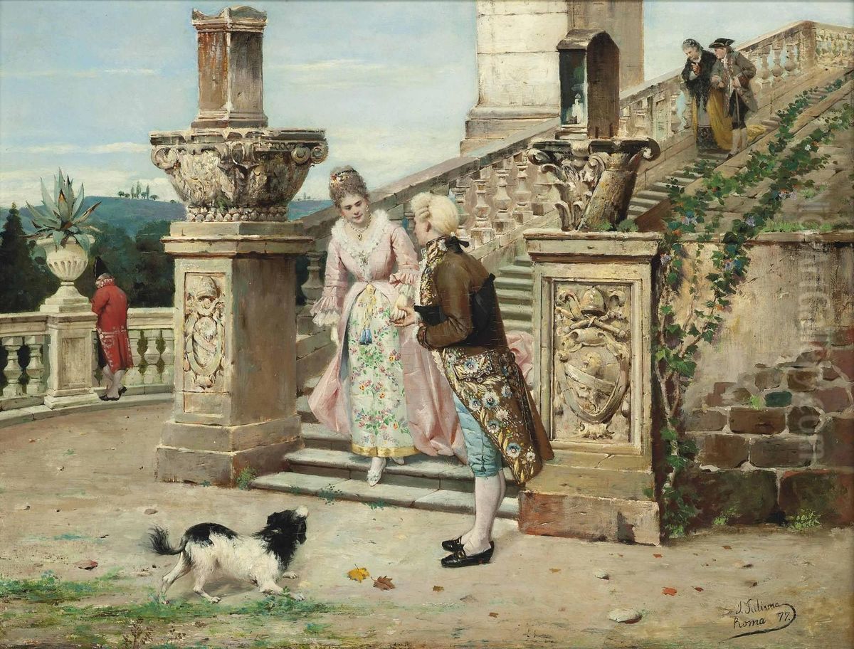 A Helping Hand Oil Painting by Jose Juliana Albert