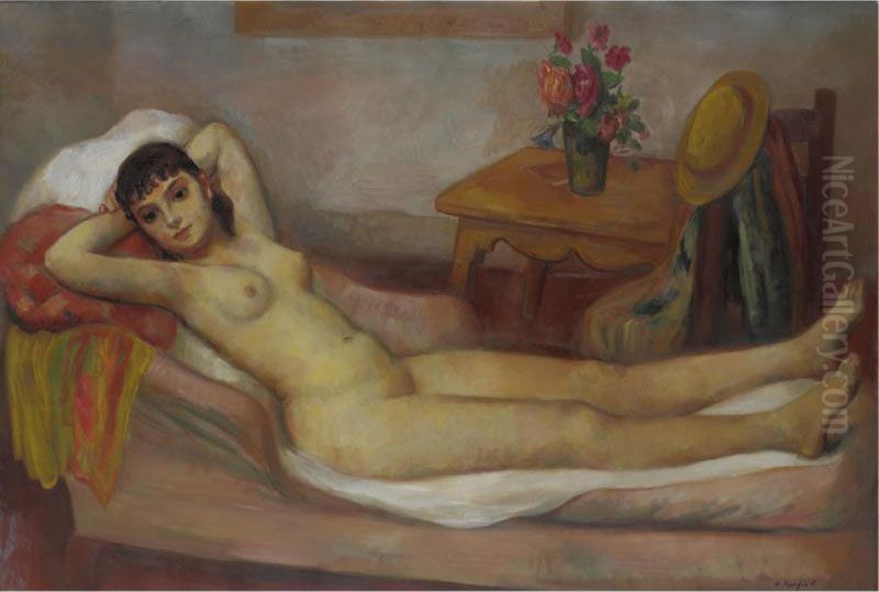 Flora Oil Painting by Bernard Karfiol