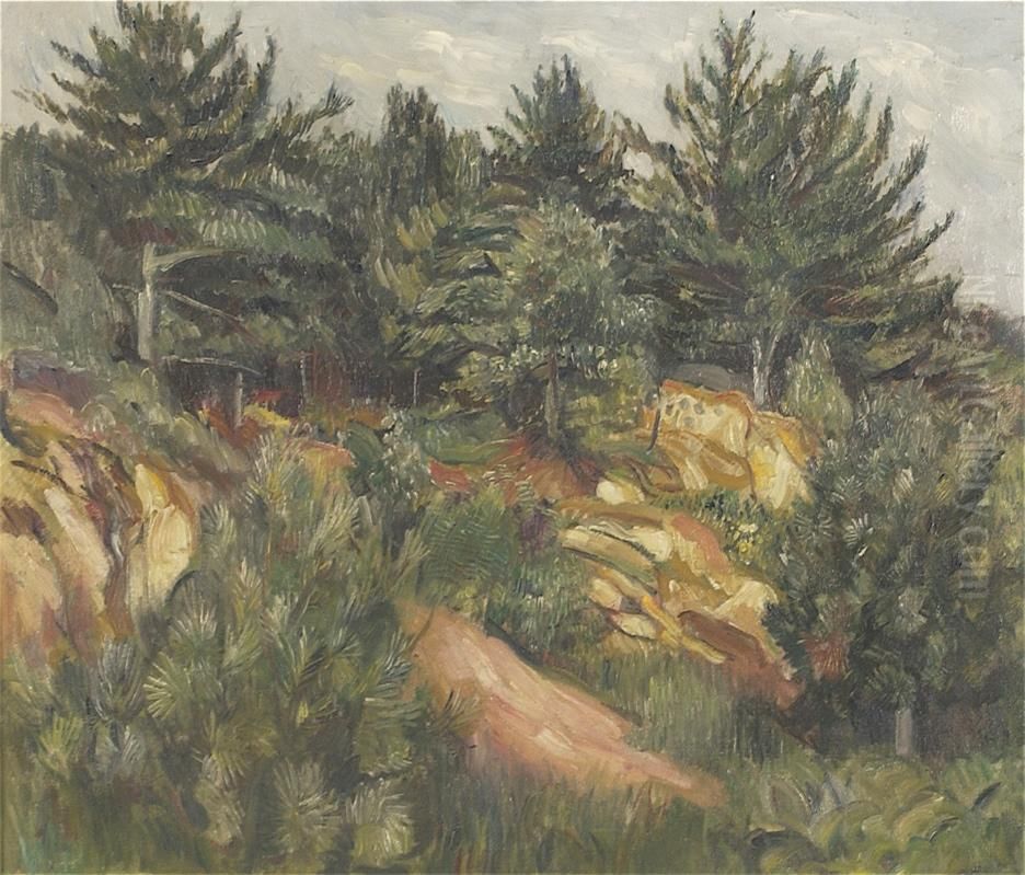 Pine Agamenticus Road, Ogunquit Oil Painting by Bernard Karfiol