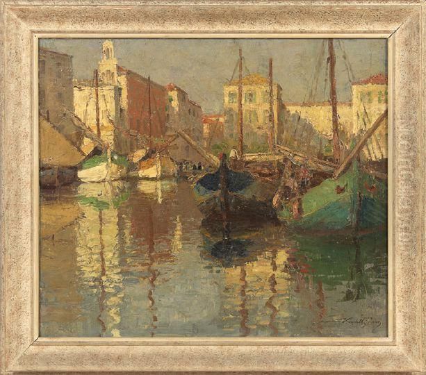 Reflections Oil Painting by Eugen Karpathy