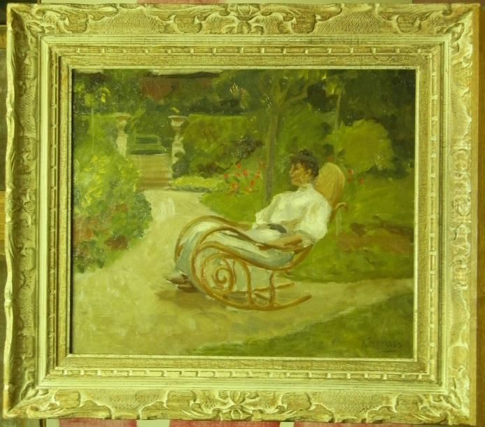 Jeune Femme Au Jardin Oil Painting by Karpo Tchirakhov
