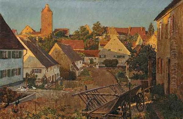 Stadtchen Am Abend Oil Painting by Paul Kauzmann
