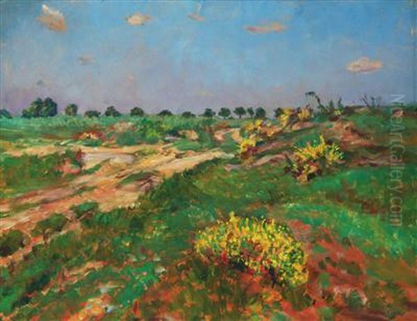 Near Stepanice Oil Painting by Frantisek Kavan