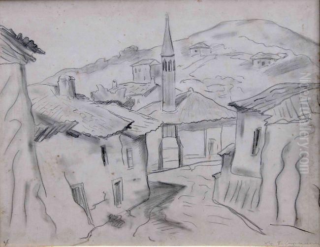 Landscape Oil Painting by Hristo Kavarnaliev