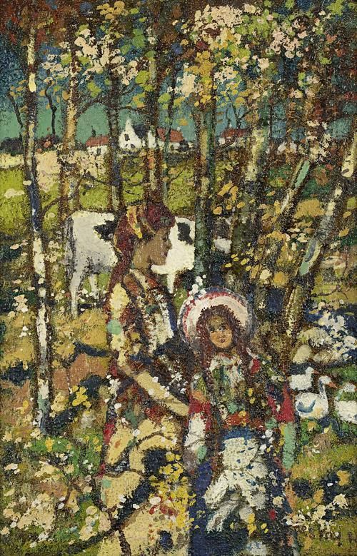 Pastoral Oil Painting by James Kay