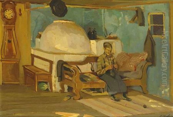 Ohne Titel Oil Painting by Otto Keck