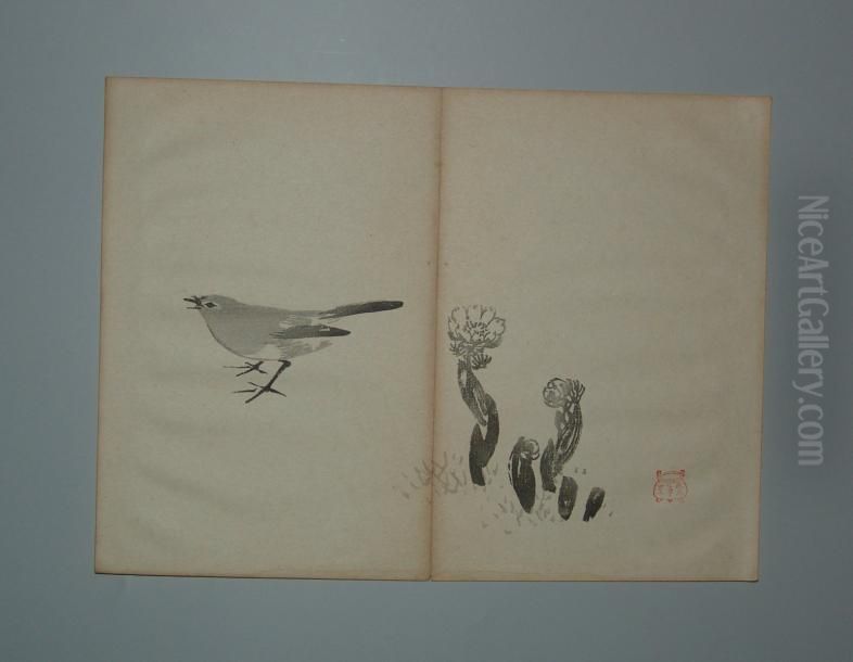 A Sujet D'animaux Oil Painting by Imao Keinen