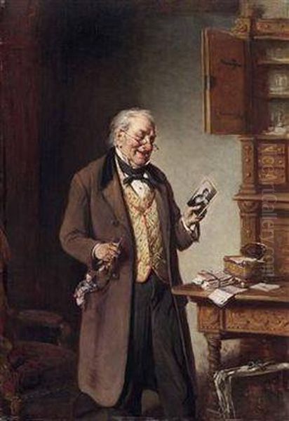 Jugenderinnerungen Oil Painting by Hermann Kern