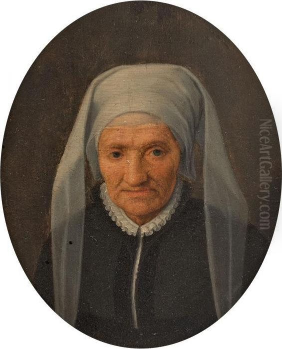 Bildnis Einer Alten Frau Oil Painting by Willem Adriaensz Key