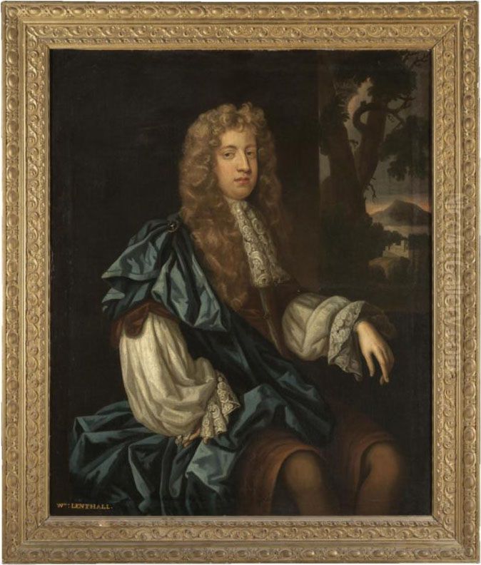 Portrait Of William Lenthall (1659-1686) Oil Painting by Samuel King