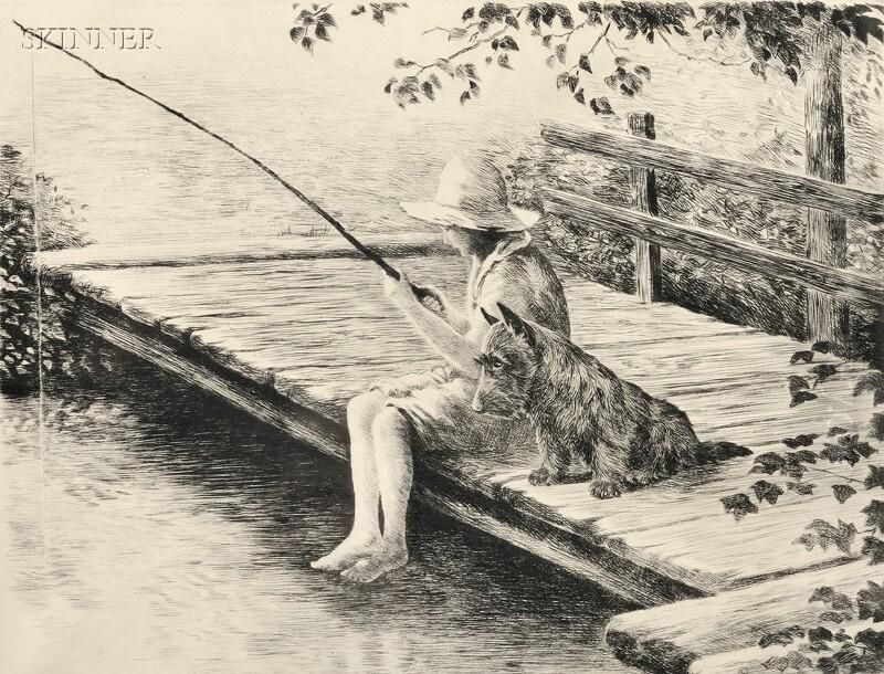 Him And Me. Oil Painting by Marguerite Kirmse