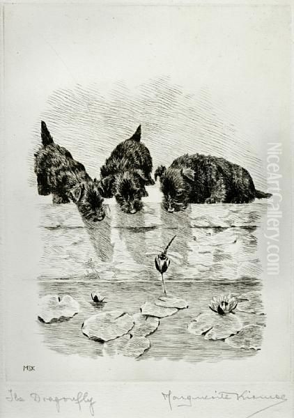 The Dragonfly Oil Painting by Marguerite Kirmse