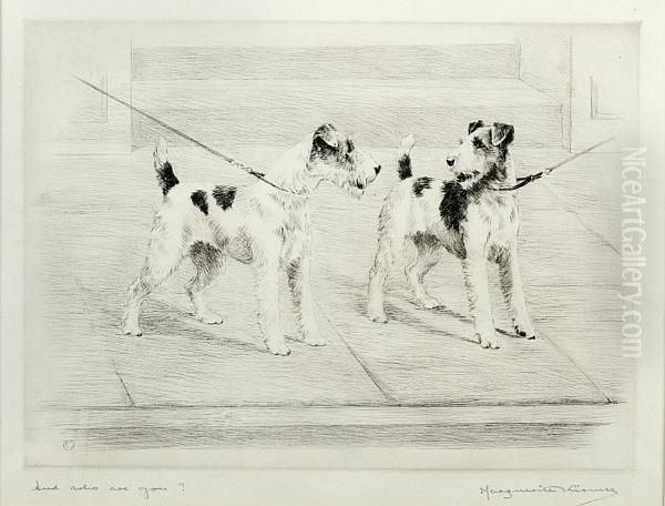 And Who Are You? Spring 1927 Oil Painting by Marguerite Kirmse