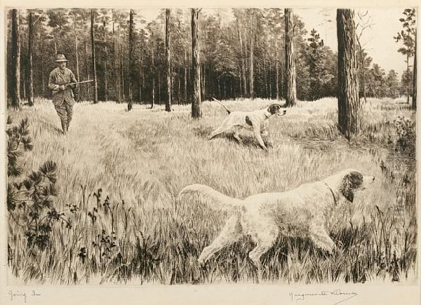 Going In, Spring Oil Painting by Marguerite Kirmse