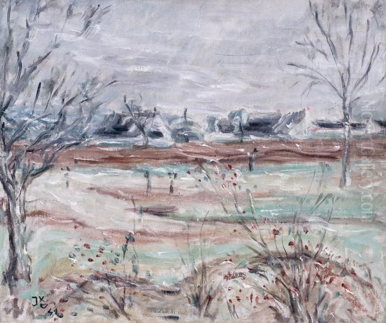 Pejzaz Wiosenny Oil Painting by Jecheskiel Dawid Kirszenbaum