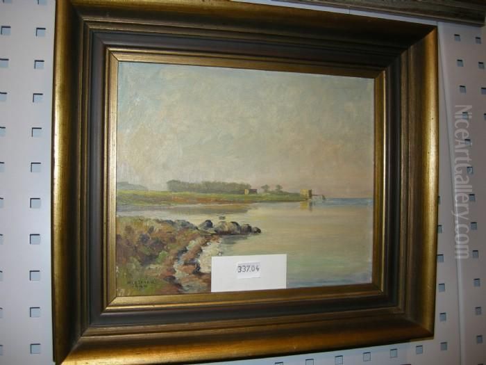 Limhamns Strand Oil Painting by Axel Kleimer