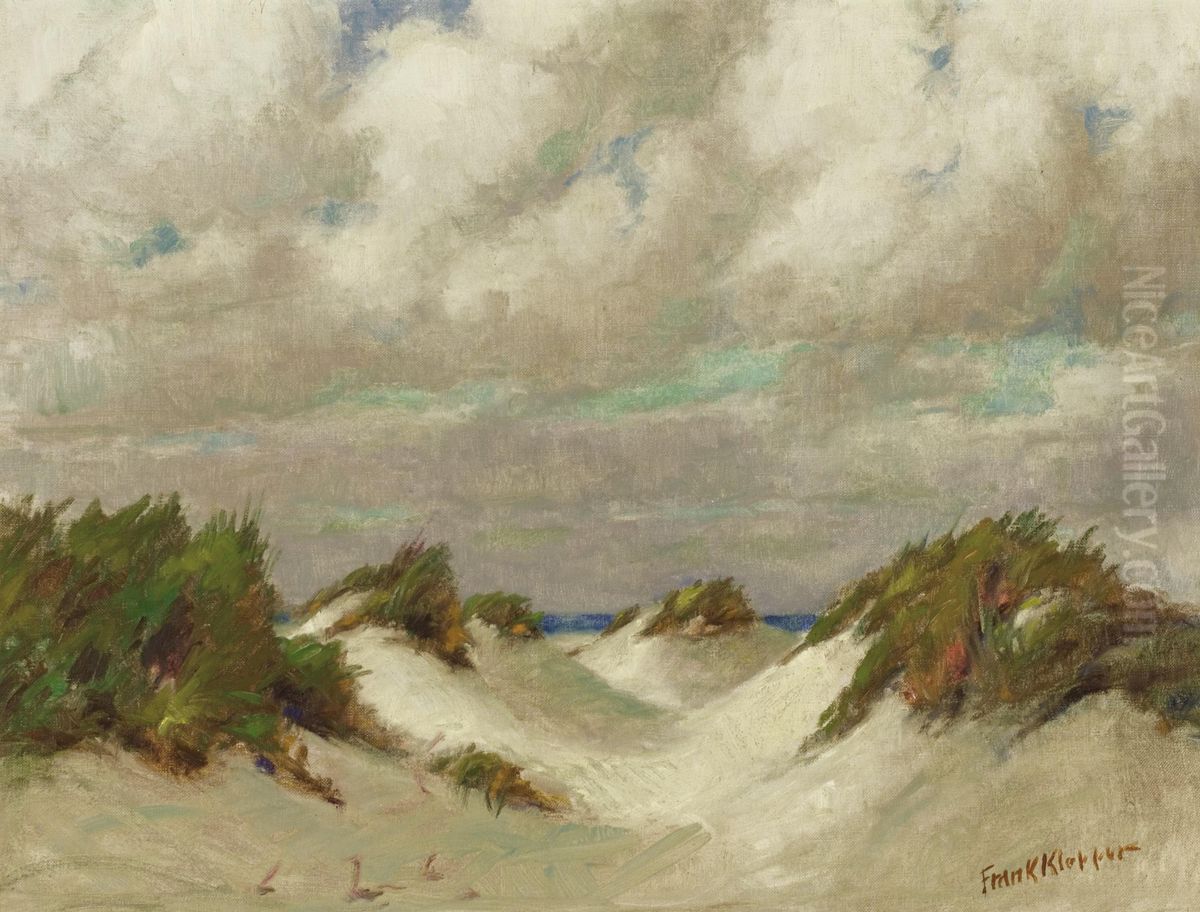 Dunes At Padre Oil Painting by Frank Klepper