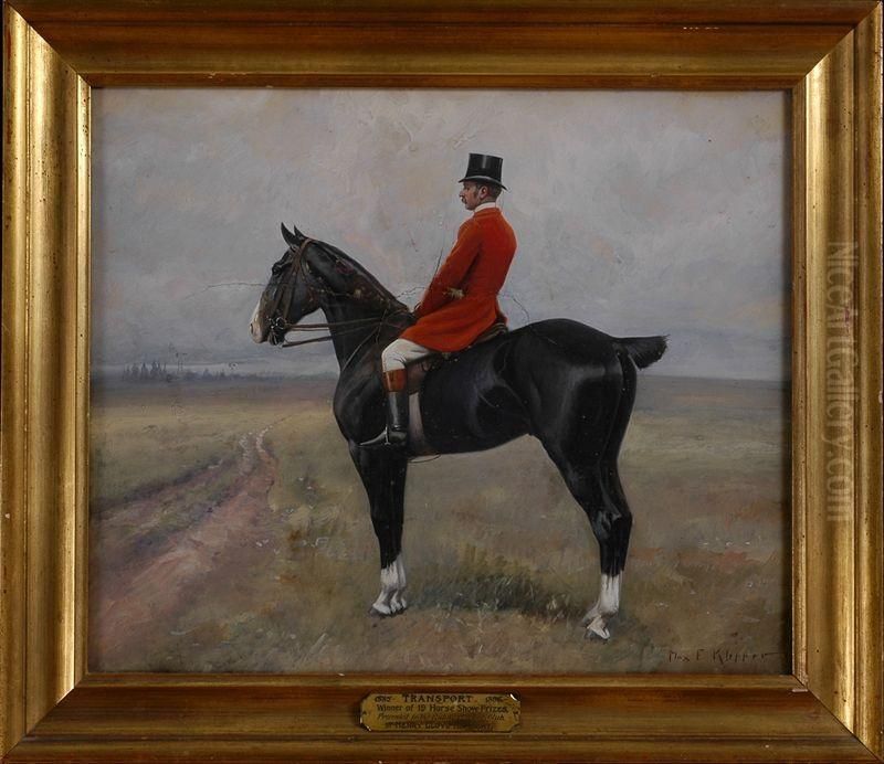 Transport/winner Of 19 Horse Show Prizes Oil Painting by Max Francis Klepper