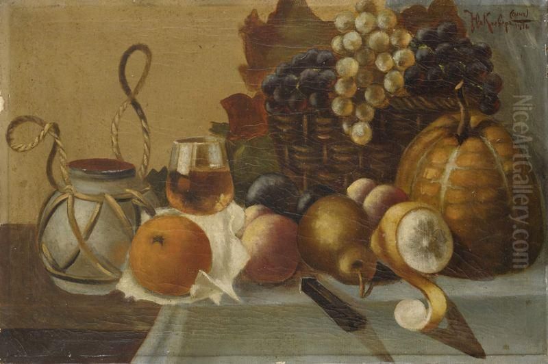 Natuurmort Oil Painting by Iulii Iul'evich (Julius) Klever