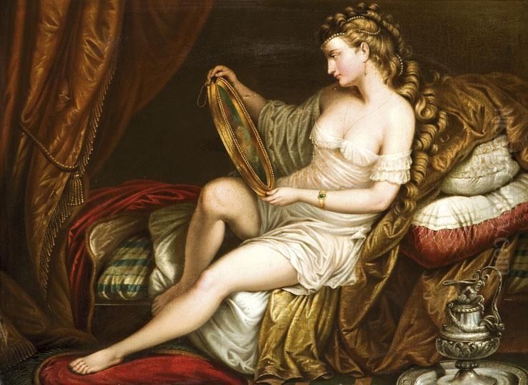 Venusz Toalettje Oil Painting by Eduard Klieber