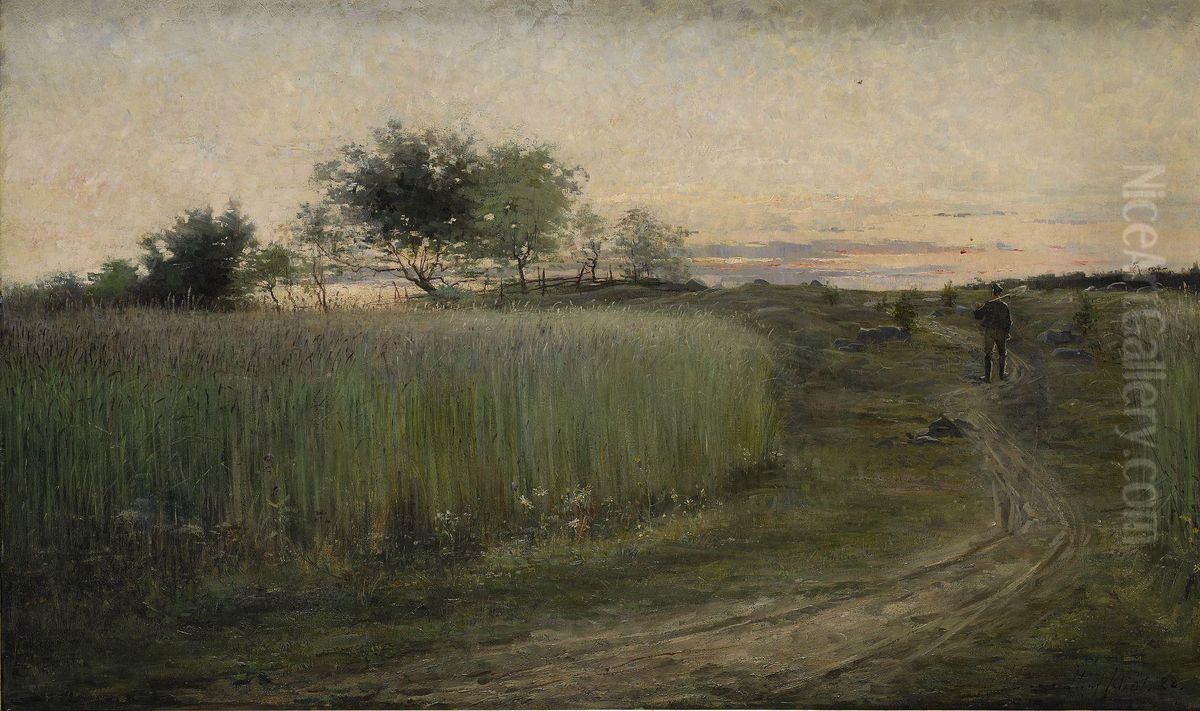 Sommarlandskap Oil Painting by Af Hilma Klint