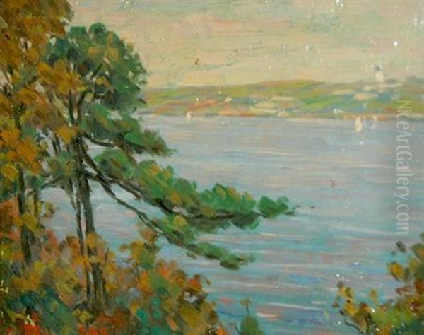 Autumn Seascape Oil Painting by James Knox
