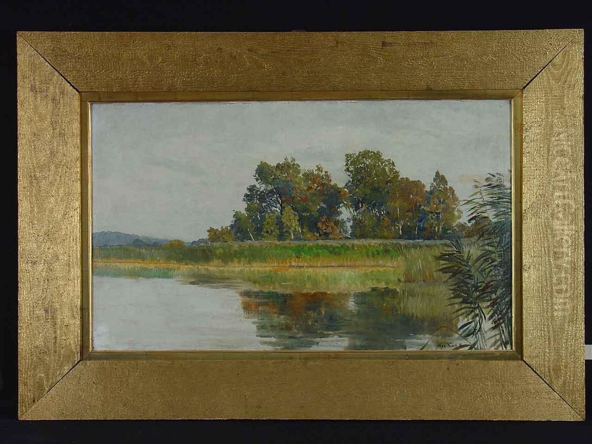 Grunewaldsee Oil Painting by Max Friedrich Koch