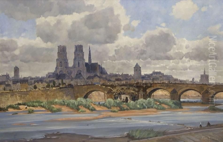 Stadtansicht Oil Painting by Reinhold Koch-Zeuthen