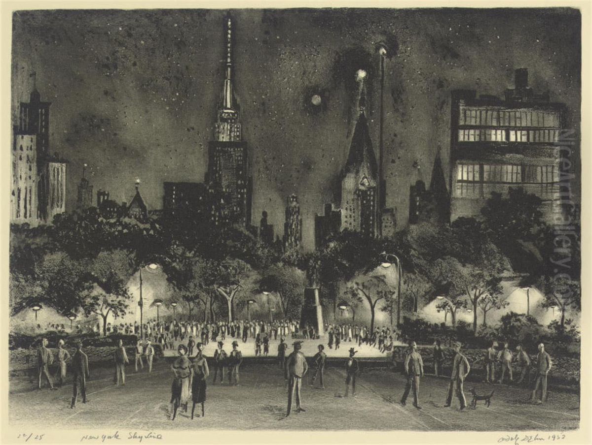 Untitled Oil Painting by Adolph Kohn