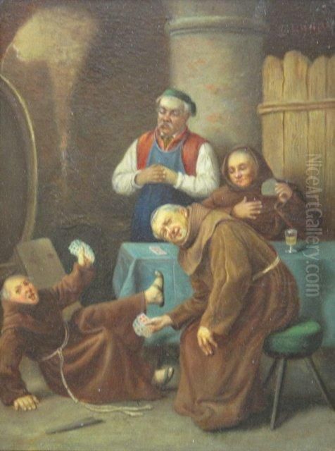 Ohne Titel Oil Painting by Ludwig Kohrl