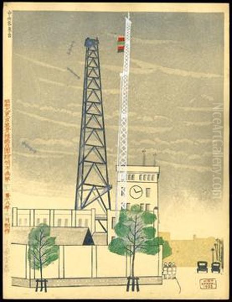 The Central Meteorologicalobservatory Oil Painting by Koizumi Kishio