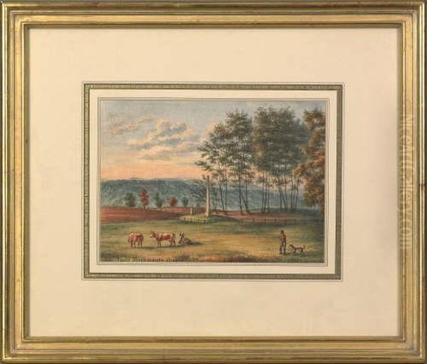 Paoli Monuments Chester Co. P.a. Oil Painting by Kollner, Augustus