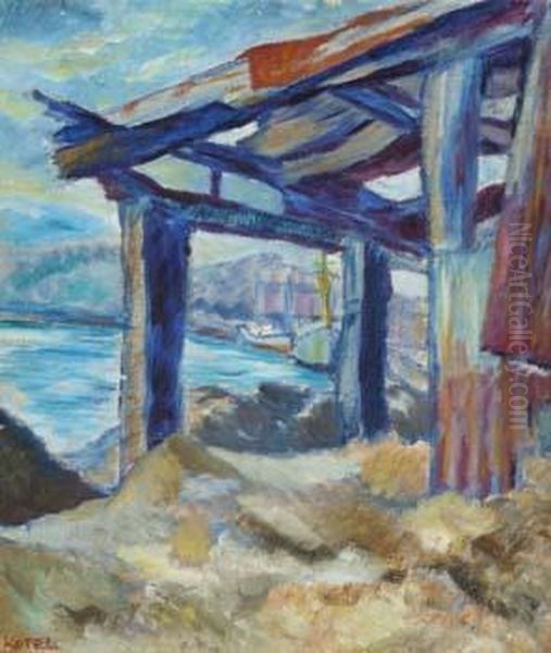 Teignmouth Bay Oil Painting by Harold Kopel