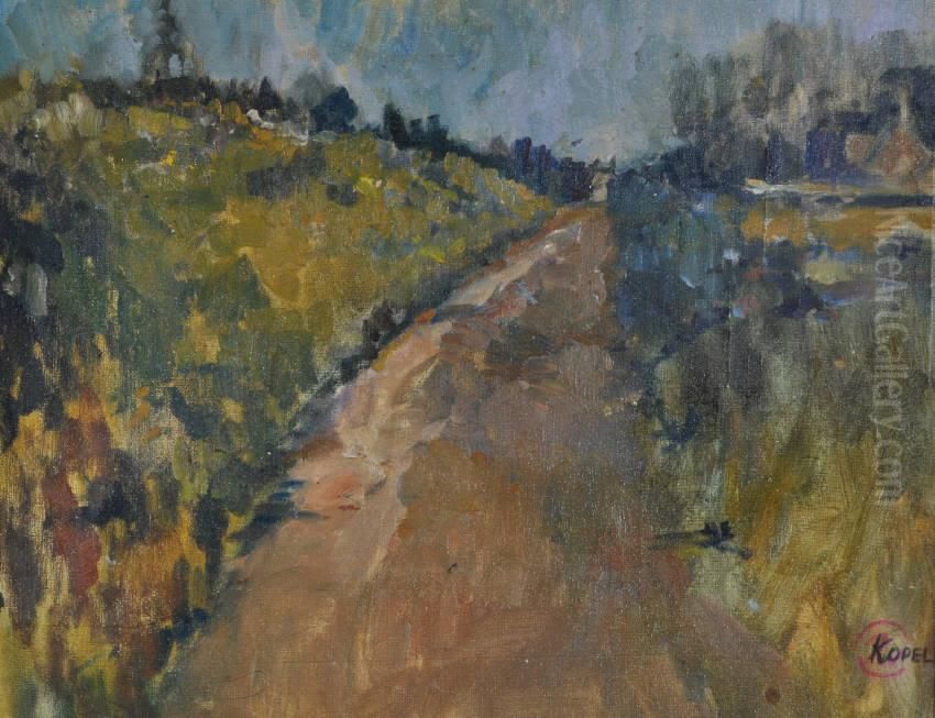 Rural Landscape Oil Painting by Harold Kopel