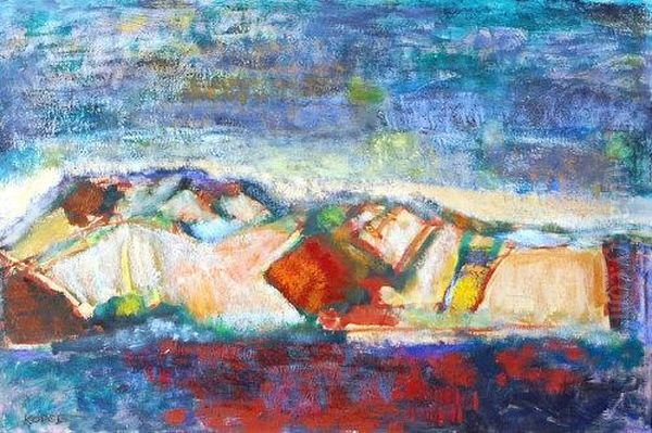 Abstract Study Oil Painting by Harold Kopel