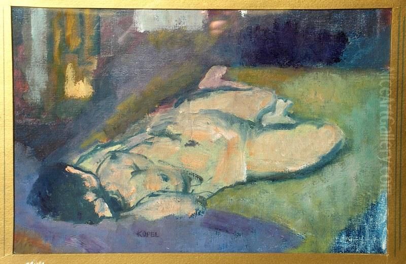 The Plougher Oil Painting by Harold Kopel