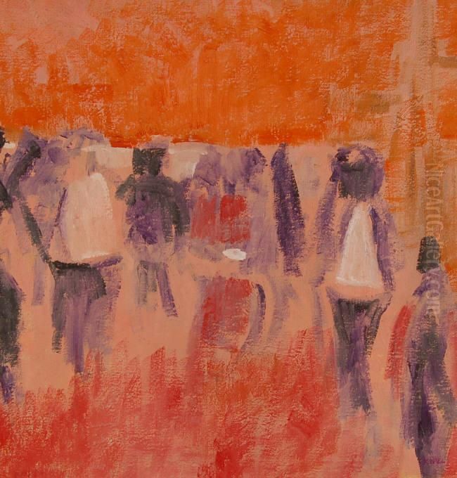 Abstract Figures Oil Painting by Harold Kopel