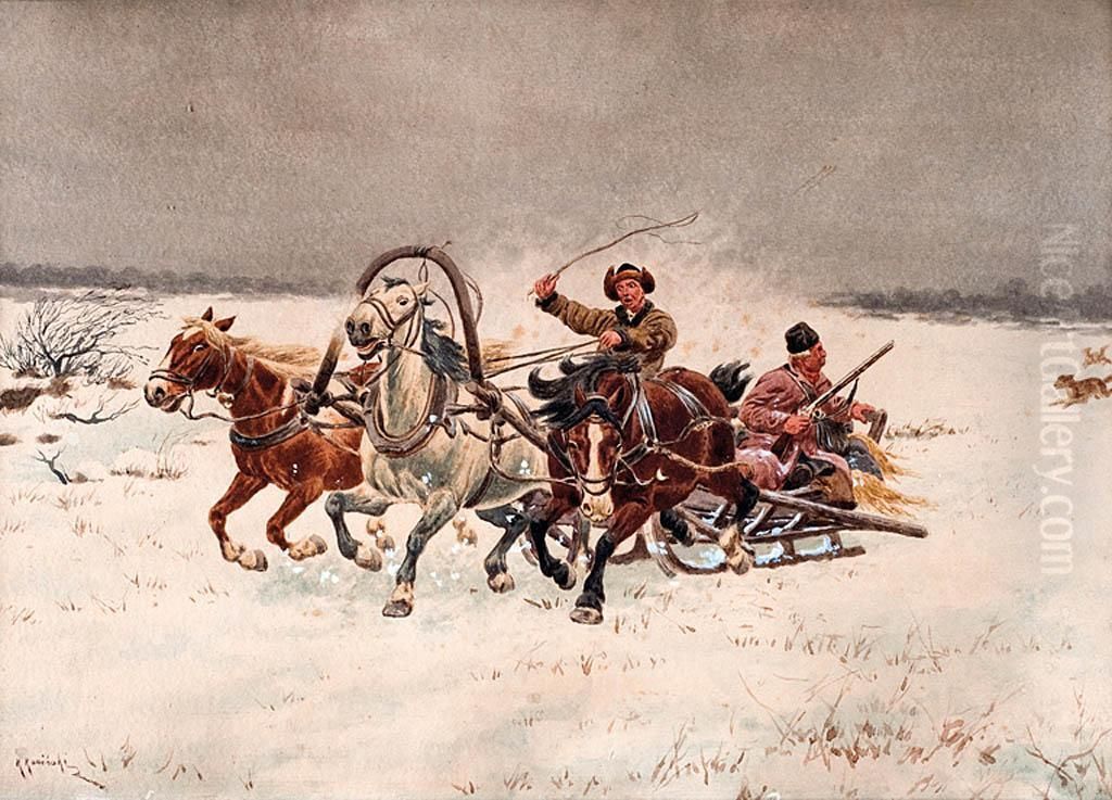 Sanna Oil Painting by Kajetan Kosinski